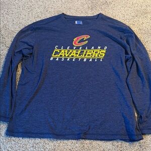 NBA Cleveland Cavaliers Navy Long Sleeve Shirt
